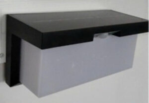 Đèn led gắn tường trang trí sân vườn năng lượng mặt trời, đèn trụ cổng hành lang, đèn trụ đèn mini năng lượng mặt trời