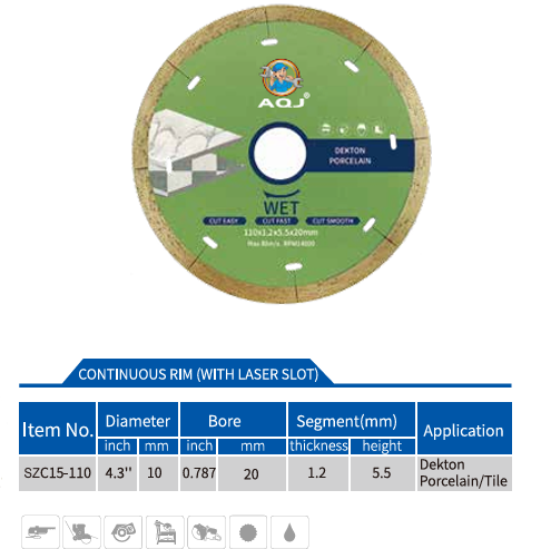 Lưỡi cắt kim cương mẫu mã mới nhất