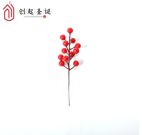 Cành hoa tròn đỏ phù hợp để trang trí decor phòng