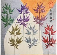 Cành tre nhũ kim tuyết thích hợp trang trí ngày lễ tết