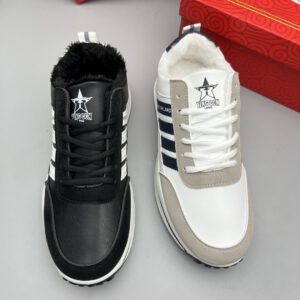 giày thể thao nam mùa đông, giày độn bông, chất liệu cotton và nhung cỡ lớn