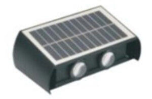 Đèn led gắn tường trang trí sân vườn năng lượng mặt trời, đèn trụ cổng hành lang, đèn trụ đèn mini năng lượng mặt trời