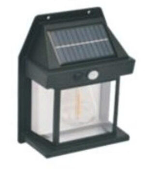 Đèn led gắn tường trang trí sân vườn năng lượng mặt trời, đèn trụ cổng hành lang, đèn trụ đèn mini năng lượng mặt trời