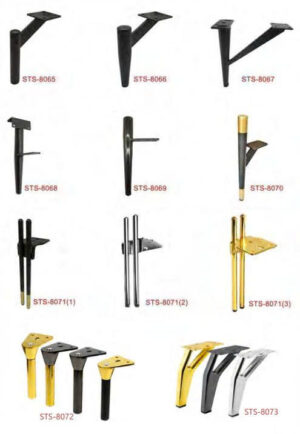 Chân ghế sofa kim loại sang trọng nhẹ, chân tủ phòng tắm, chân bàn, chân tủ tivi, chân tủ châu Âu, chân đỡ kệ đầu giường, chân…