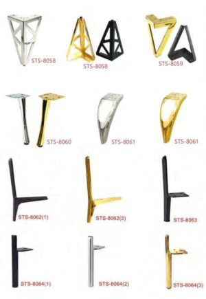 Chân ghế sofa kim loại sang trọng nhẹ, chân tủ phòng tắm, chân bàn, chân tủ tivi, chân tủ châu Âu, chân đỡ kệ đầu giường, chân…