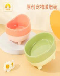 Bát sứ đựng thức ăn cho chó, mèo động vật Dundun  Pipitao Original - 16cm.