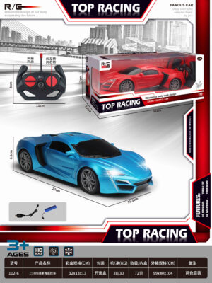 Xe điều khiển từ xa Lycan bốn chiều có đèn topraccing