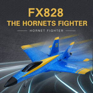 Máy bay chiến đấu Flying Bear FX828 Blue Angels FA18 trên tàu sân bay máy bay chiến đấu F/A-18 Hornet máy bay chiến đấu điều khiển từ xa