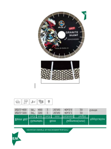 Vật liệu lưỡi sắt cắt kim cương siêu bền