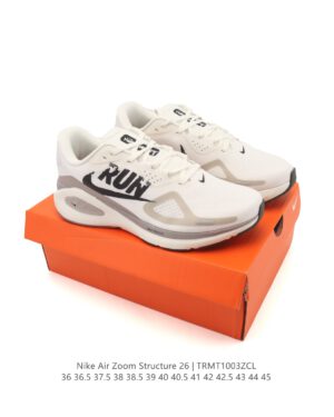 Giày chạy bộ luyện tập đế carbon cổ thấp Nike Zoom Structure 26 Sport Comfort, hấp thụ sốc, chống trượt