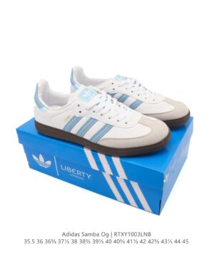 GIÀY ADIDAS ORIGINAL SAMBA OG, một đôi giày thể thao trắng cổ điển với thiết kế mũi chữ T dành cho cả nam và nữ mẫu mã mới nhất