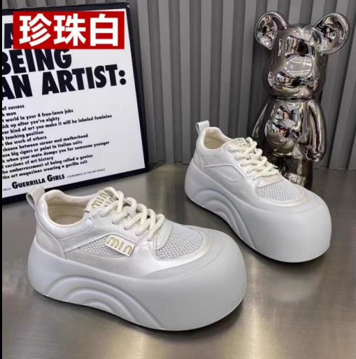 Giày đế cao buộc dây sẵn dành cho phụ nữ mẫu mới nhất