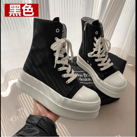 Giày vải đen cao đến cổ chân mẫu mới nhất có Hóa đơn đỏ VAT