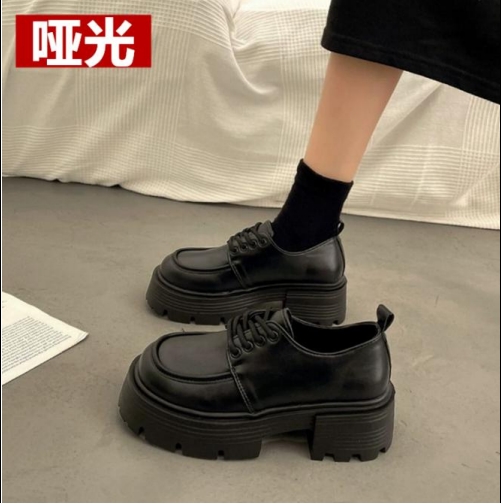 Giày Oxford nữ cổ thấp, giày da nữ đế độn da bóng, mờ kiểu dáng đơn giản mẫu mới nhất tại kho xưởng