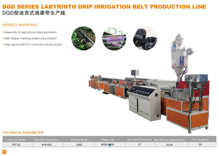 DÂY CHUYỀN SẢN XUẤT Tưới nhỏ giọt DỰA TRÊN DÂY CHUYỀN DGD Mẫu mới nhất