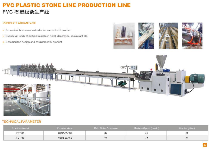 Dây chuyền sản xuất đá nhựa PVC Hệ thống máy cắt ống mềm, ống xoắn, ống PVC…