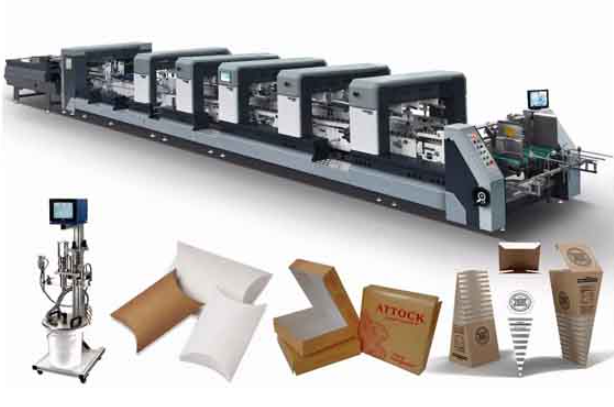 Máy dán gấp thùng carton (folder gluer) mẫu mới