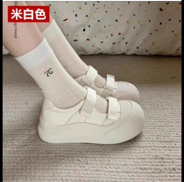 Đôi giày búp bê quai ngang (Mary Jane) màu trắng mẫu đẹp và sỉ lẻ tại xưởng kho Hà Nội