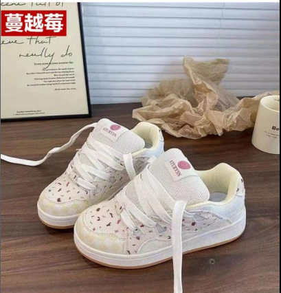 Asterisk- Giày thể thao buộc dây họa tiết đế xuồng mẫu mới dành cho nữ