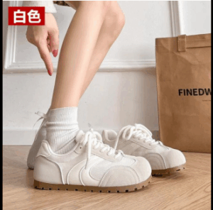 Giày nữ. Giày tập múa ba lê cổ điển kiểu Đức. Giày chạy bộ đế phẳng phù hợp màu sắc Giày đơn giản Hàn Quốc mới