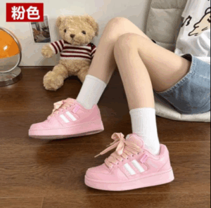 Giày thể thao màu hồng nhạt mẫu mới nhất sỉ lẻ giày dép tại xưởng kho Hà Nội