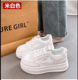 Đôi giày thể thao đế dày ANXIACWR màu trắng dành cho nữ mẫu mới nhất