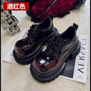 Giày Oxford Thời Trang 2024 LOCOCO Buộc Dây Cổ Điển Đế Cao 5cm mới