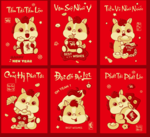 Lì xì Chúc Xuân Hưng Thịnh – Phúc Lộc Viên Mãn