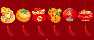 Phụ kiện Đồ trang trí tường Tết Việt sum vầy