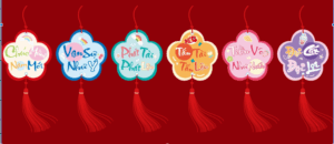 Phụ kiện treo tường tết tổng hợp các lời chúc tết