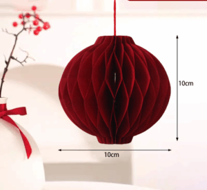 Lồng đèn giấy đỏ tròn trang trí phòng