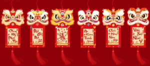 Trang trí tường mùa xuân an khang