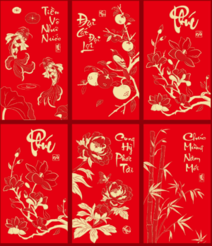 Lì xì Lộc Xuân Gõ Cửa  Mở Lộc Đầu Năm