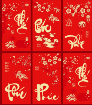 Lì xì Tài Đến Lộc Tới  Lộc Xuân Rạng Rỡ