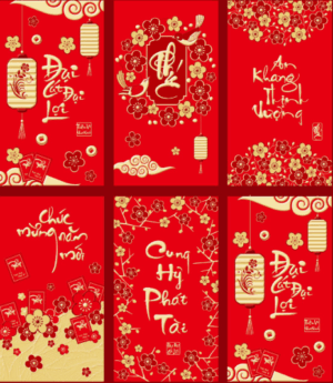 Lì xì linh vật chúc mừng năm mới
