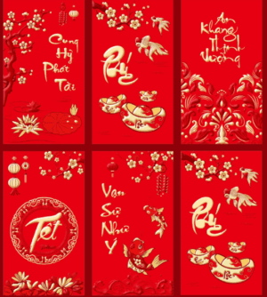 Bao lì xì May Mắn Gõ Cửa