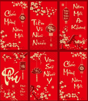 Bao lì xì Tết Vạn Lộc Vào Nhà