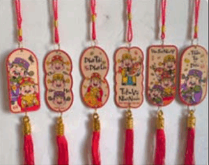 Dải treo đỏ may mắn đầu năm  Trang treo phong thủy đón xuân