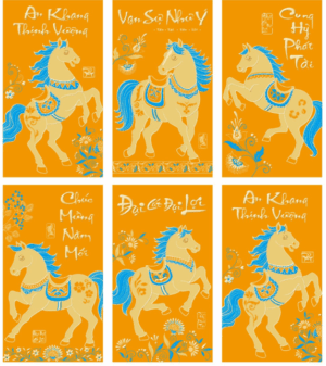 Bao lì xì Gõ Cửa Nhà Giàu  Lì xì Vạn Sự Như Ý