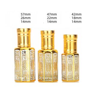 Lọ thủy tinh đựng mĩ phẩm nước hoa  vàng [nắp trang, mẫu cắt giấy thủy tinh pha lê mới