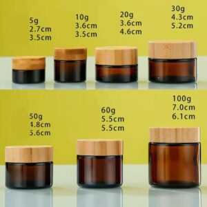 Sản phẩm tre thật + chai kem Nâu có gioăng kéo bằng tay; thủy tinh mẫu mới nhất