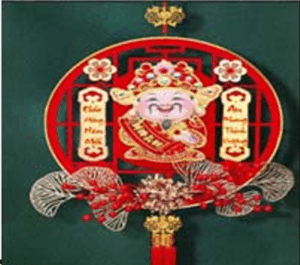 Dải treo thần tài Tết lắc lư gọi tài lộc, cầu may mắn có kèm móc treo mẫu mới