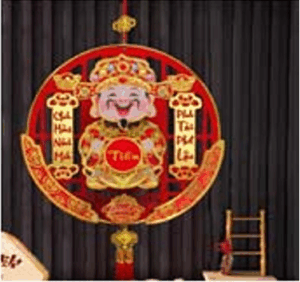 Dải treo thần tài Tết lắc lư gọi tài lộc, cầu may mắn có kèm móc treo