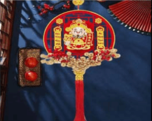 Dải treo thần tài Tết lắc lư gọi tài lộc, cầu may mắn có kèm móc treo