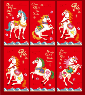 Bao lì xì Ngọ – Mã đáo thành công  Bao lì xì Ngọ phát tài phát lộc