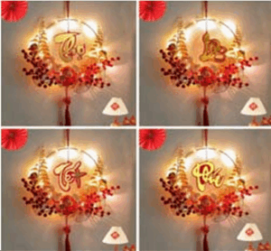 Lồng đèn phát sáng treo tường treo ngày lễ tết mẫu mới nhất năm 2025