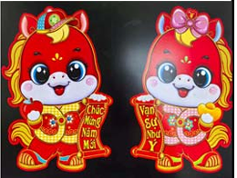 Nhãn dán cửa câu đối dễ thương mẫu mới và hàng đẹp nhất xưởng kho Hà Nội