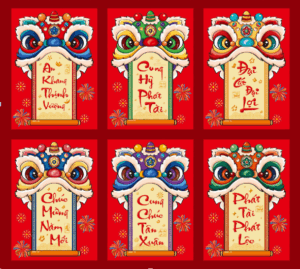 Lì xì con kỳ lân nhiều màu sắc mẫu mới nhất giá xưởng Kho Hà Nội