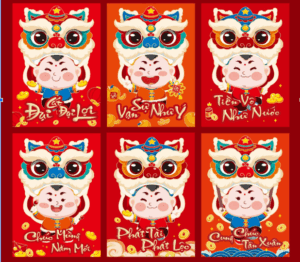 Lì xì trẻ em đội kì lần mẫu mới nhất nhiều lời chúc phù hợp với các ngày lễ tết