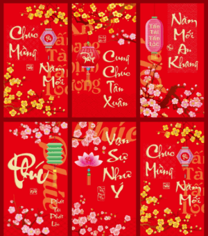 Lì xì vàng rực rỡ  Lì xì tài đến lộc sang